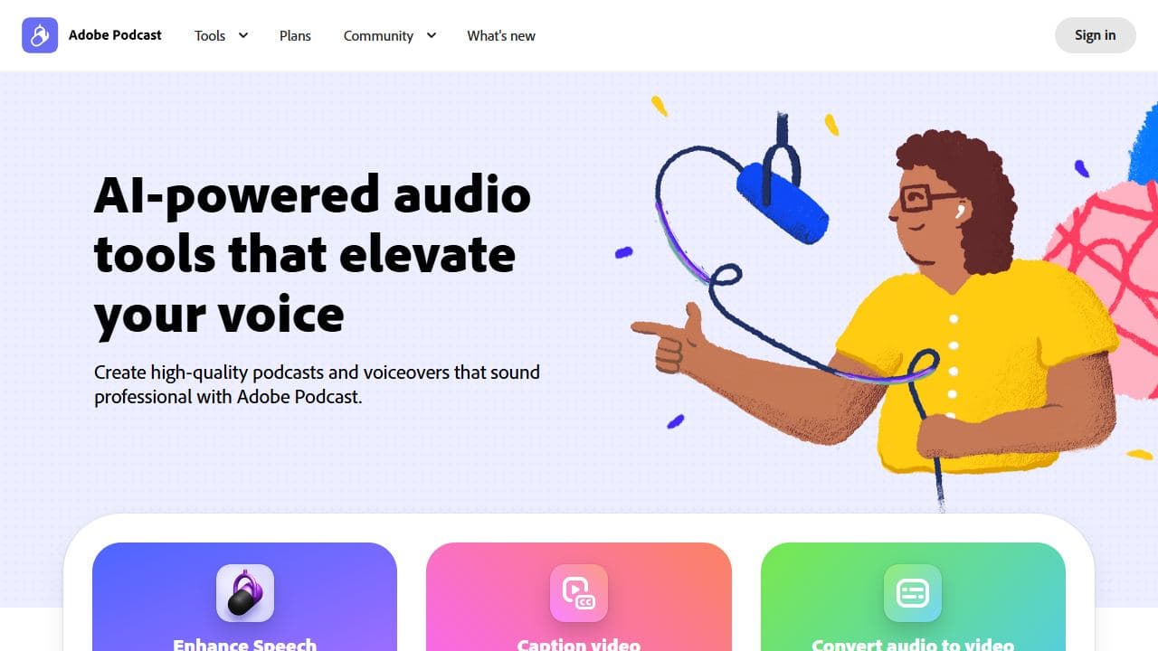 Adobe Podcast 截图