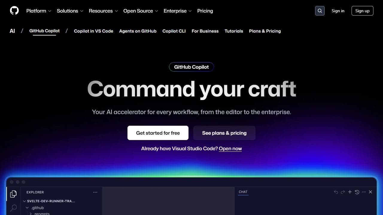 GitHub Copilot 截图
