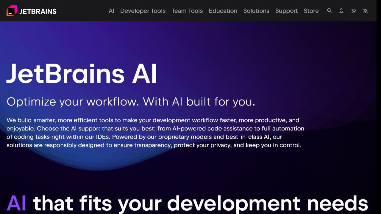 JetBrains AI Assistant 截图